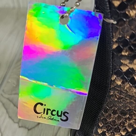 Circus by Sam Edelman Indy Combat Boot Snake Print Womens Size 5 NEW - Picture 3 of 13